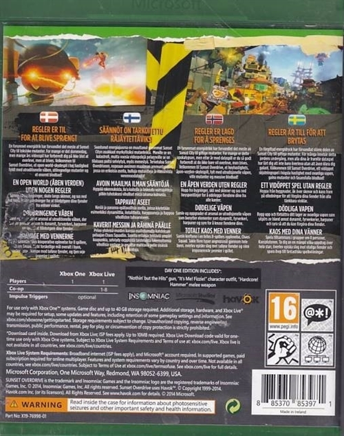 Sunset Overdrive - XBOX One (B Grade) (Genbrug)